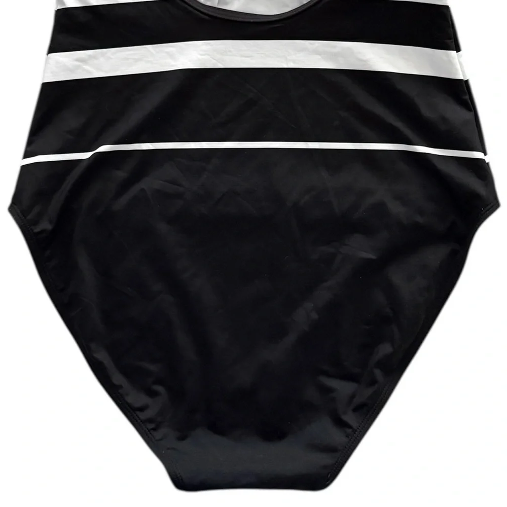 Ralph Lauren Striped High-Neck One-Piece